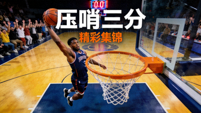 篮球比赛压哨三分视频集锦封面
